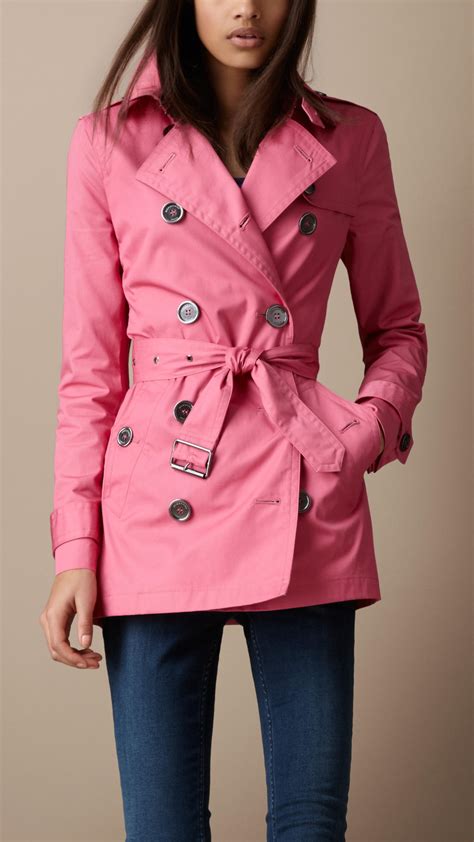 burberry hydrangea pink trench coat|burberry trench coats length.